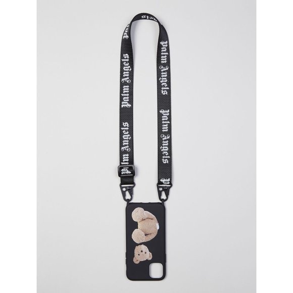 NEW $180 AUTHENTIC BLACK BROWN TEDDY BEAR IPHONE 11 PRO NECK CASE